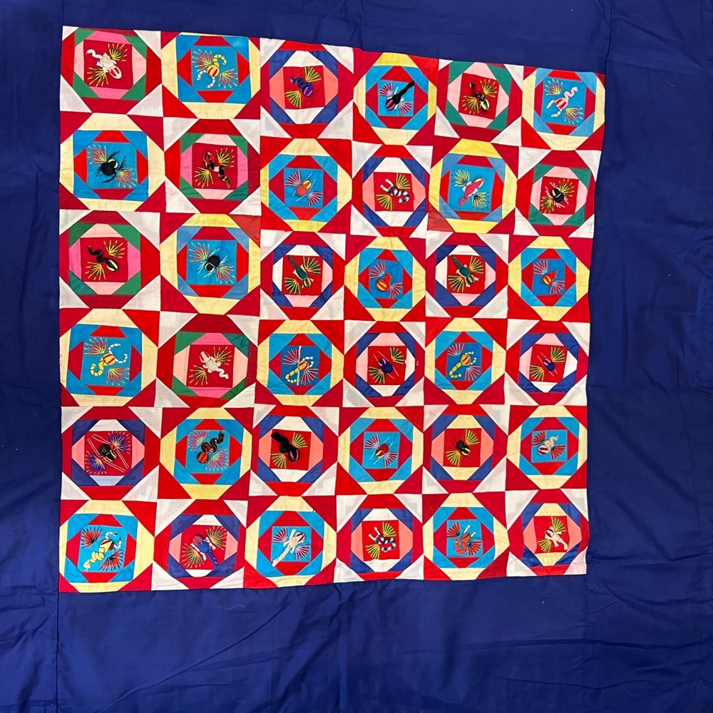 Handmade Asian throw - Picture 4 of 5
